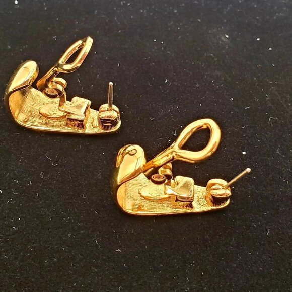 Premier Design Gold Tone Lever Back Earrings - Picture 2 of 4